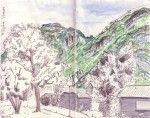 Vercors - Feutre et aquarelle - Août 2013