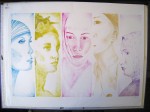 Visages - huile - Janvier 2015